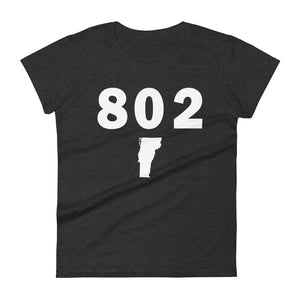 802 Area Code Women's Fashion Fit T Shirt