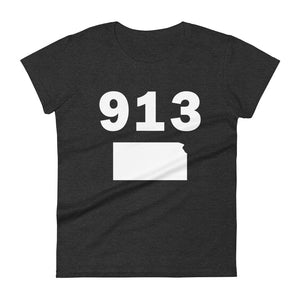 913 Area Code Women's Fashion Fit T Shirt