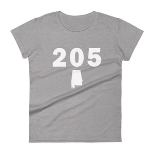 205 Area Code Women's Fashion Fit T Shirt
