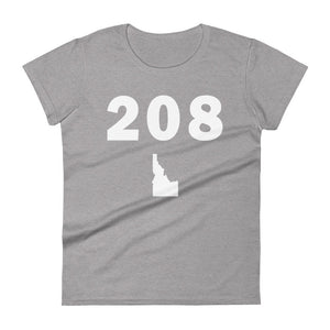 208 Area Code Women's Fashion Fit T Shirt