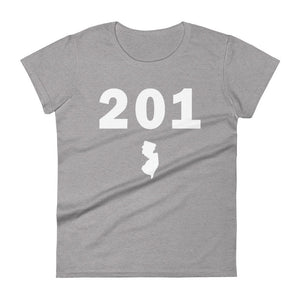 201 Area Code Women's Fashion Fit T Shirt