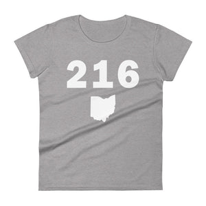 216 Area Code Women's Fashion Fit T Shirt