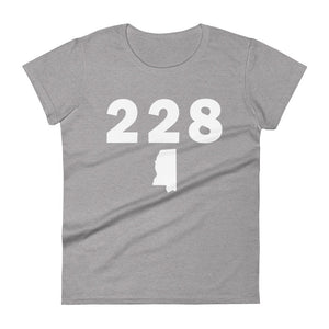 228 Area Code Women's Fashion Fit T Shirt