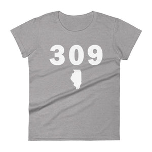 309 Area Code Women's Fashion Fit T Shirt