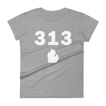 Load image into Gallery viewer, 313 Area Code Women&#39;s Fashion Fit T Shirt