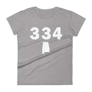 334 Area Code Women's Fashion Fit T Shirt