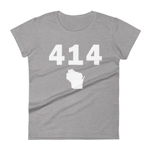 414 Area Code Women's Fashion Fit T Shirt
