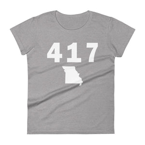 417 Area Code Women's Fashion Fit T Shirt