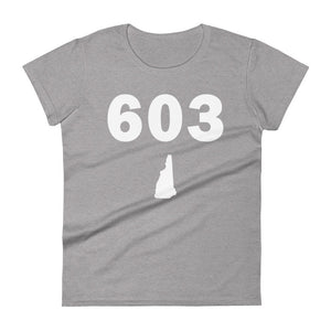 603 Area Code Women's Fashion Fit T Shirt