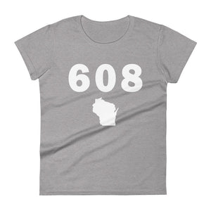 608 Area Code Women's Fashion Fit T Shirt