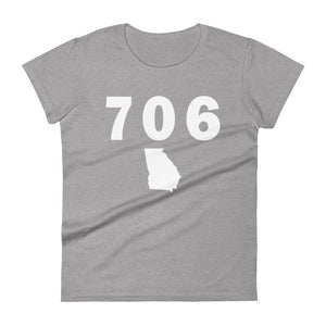 706 Area Code Women's Fashion Fit T Shirt