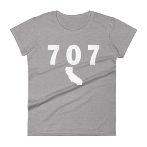 707 Area Code Women's Fashion Fit T Shirt