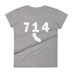 714 Area Code Women's Fashion Fit T Shirt