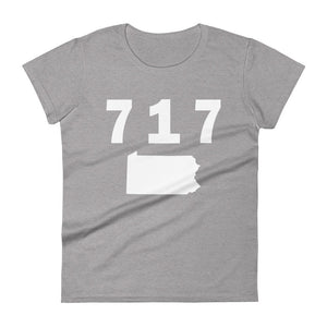 717 Area Code Women's Fashion Fit T Shirt