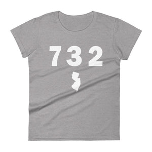 732 Area Code Women's Fashion Fit T Shirt