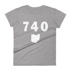 740 Area Code Women's Fashion Fit T Shirt