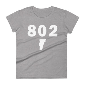 802 Area Code Women's Fashion Fit T Shirt