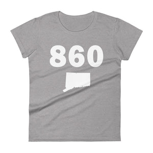 860 Area Code Women's Fashion Fit T Shirt