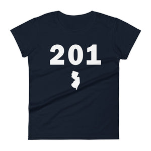 201 Area Code Women's Fashion Fit T Shirt