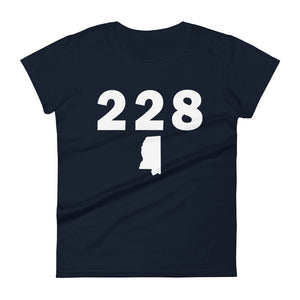 228 Area Code Women's Fashion Fit T Shirt