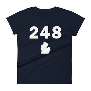 248 Area Code Women's Fashion Fit T Shirt