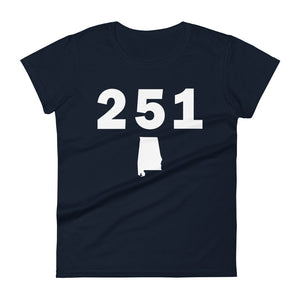 251 Area Code Women's Fashion Fit T Shirt