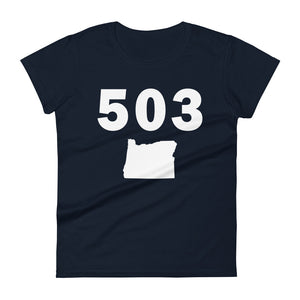 503 Area Code Women's Fashion Fit T Shirt