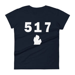 517 Area Code Women's Fashion Fit T Shirt