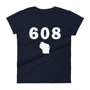 608 Area Code Women's Fashion Fit T Shirt