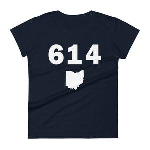 614 Area Code Women's Fashion Fit T Shirt