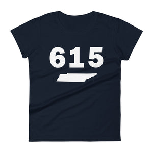 615 Area Code Women's Fashion Fit T Shirt
