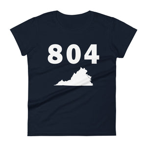 804 Area Code Women's Fashion Fit T Shirt