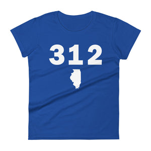 312 Area Code Women's Fashion Fit T Shirt