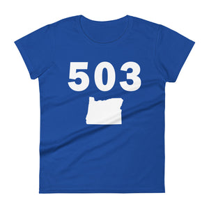 503 Area Code Women's Fashion Fit T Shirt