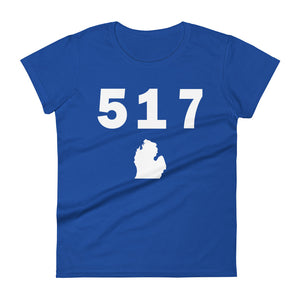 517 Area Code Women's Fashion Fit T Shirt