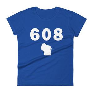 608 Area Code Women's Fashion Fit T Shirt