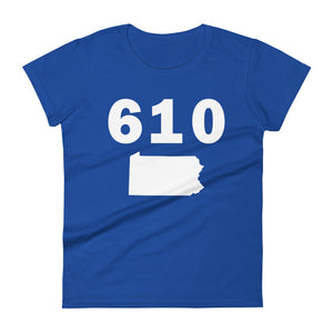 610 Area Code Women's Fashion Fit T Shirt