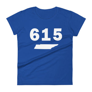 615 Area Code Women's Fashion Fit T Shirt