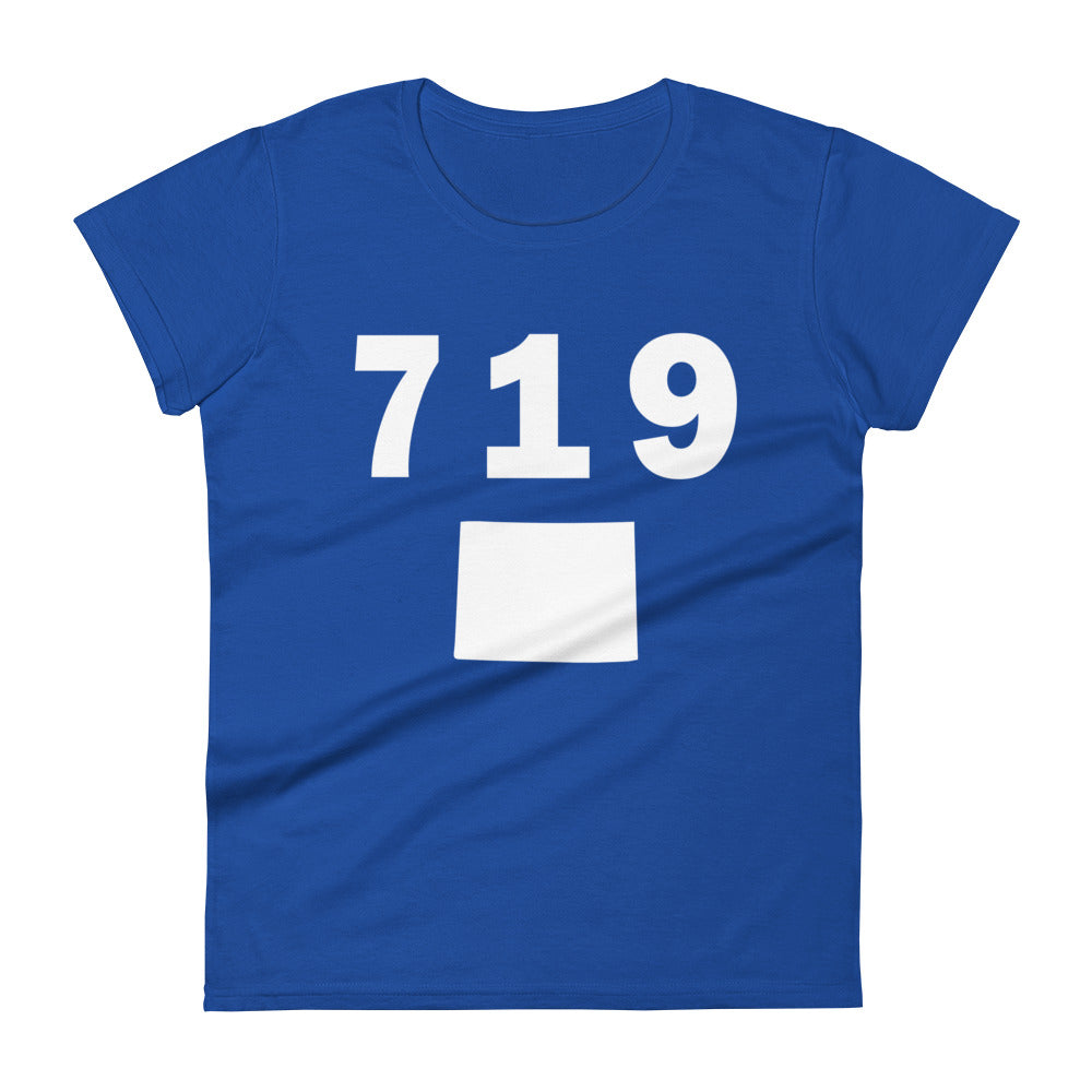 719 Area Code Women's Fashion Fit T Shirt