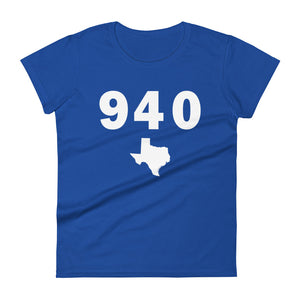 940 Area Code Women's Fashion Fit T Shirt