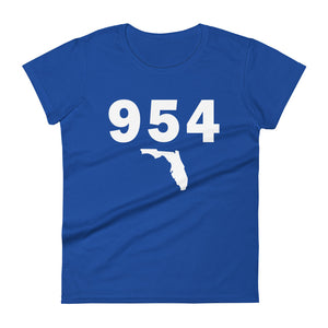 954 Area Code Women's Fashion Fit T Shirt