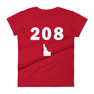 208 Area Code Women's Fashion Fit T Shirt
