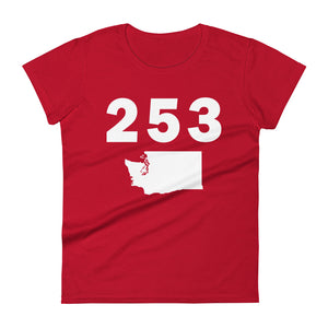 253 Area Code Women's Fashion Fit T Shirt
