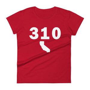 310 Area Code Women's Fashion Fit T Shirt