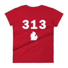 Load image into Gallery viewer, 313 Area Code Women&#39;s Fashion Fit T Shirt