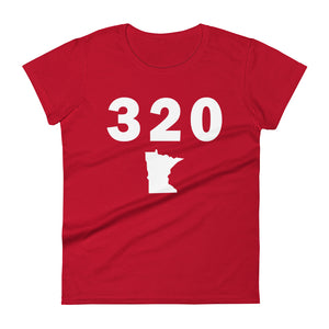 320 Area Code Women's Fashion Fit T Shirt
