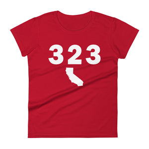323 Area Code Women's Fashion Fit T Shirt