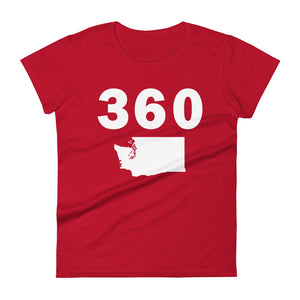 360 Area Code Women's Fashion Fit T Shirt