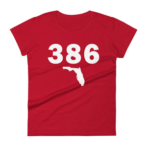 386 Area Code Women's Fashion Fit T Shirt