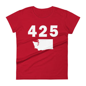 425 Area Code Women's Fashion Fit T Shirt
